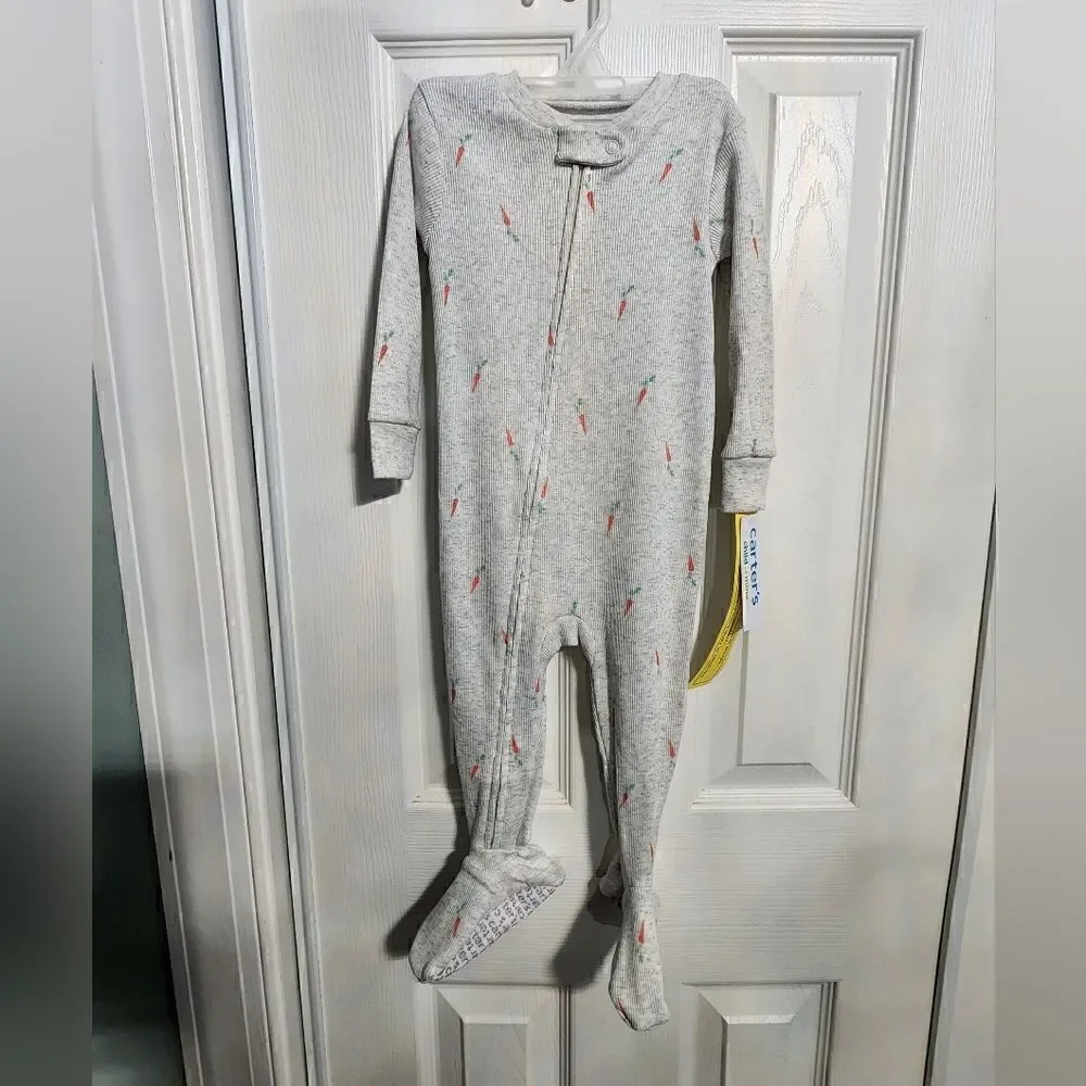 New Carter's Child of Mine Baby Unisex Easter Pajama, One-Piece, Size 12 months